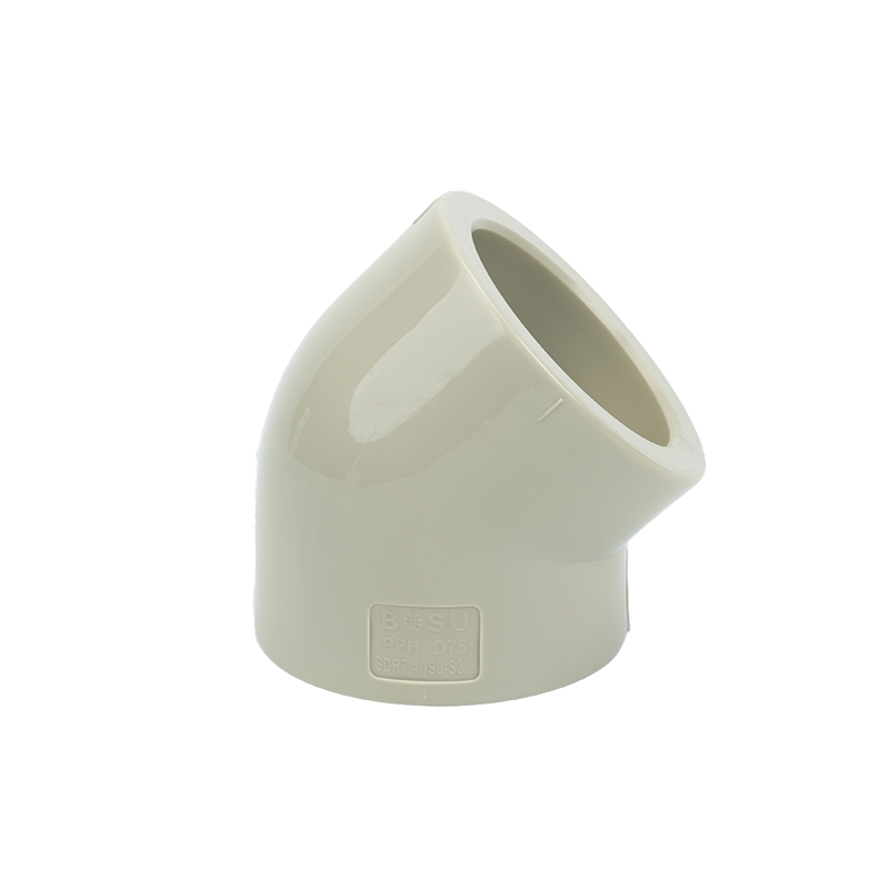 β--PPH Raccord de douille thermo-fusion coudé à 45 degrés 1,6 MPa